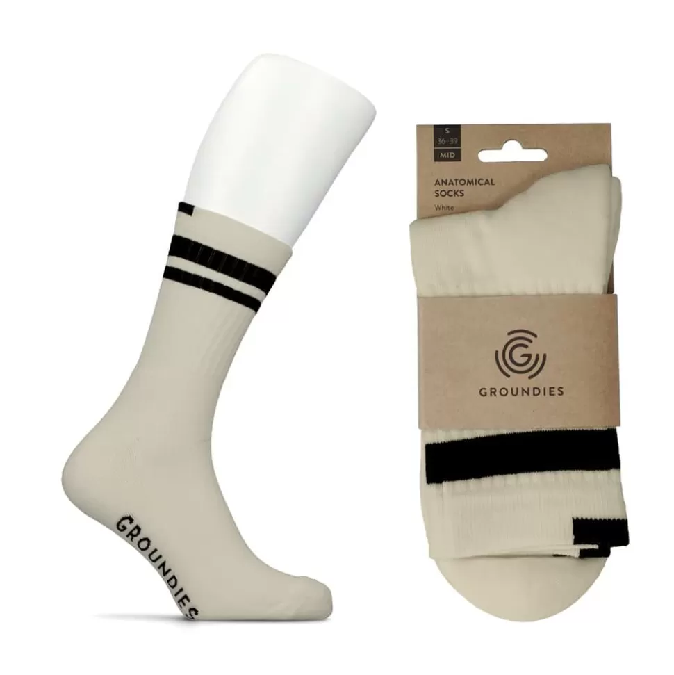 Groundies ® Anatomische Socken Beige Discount