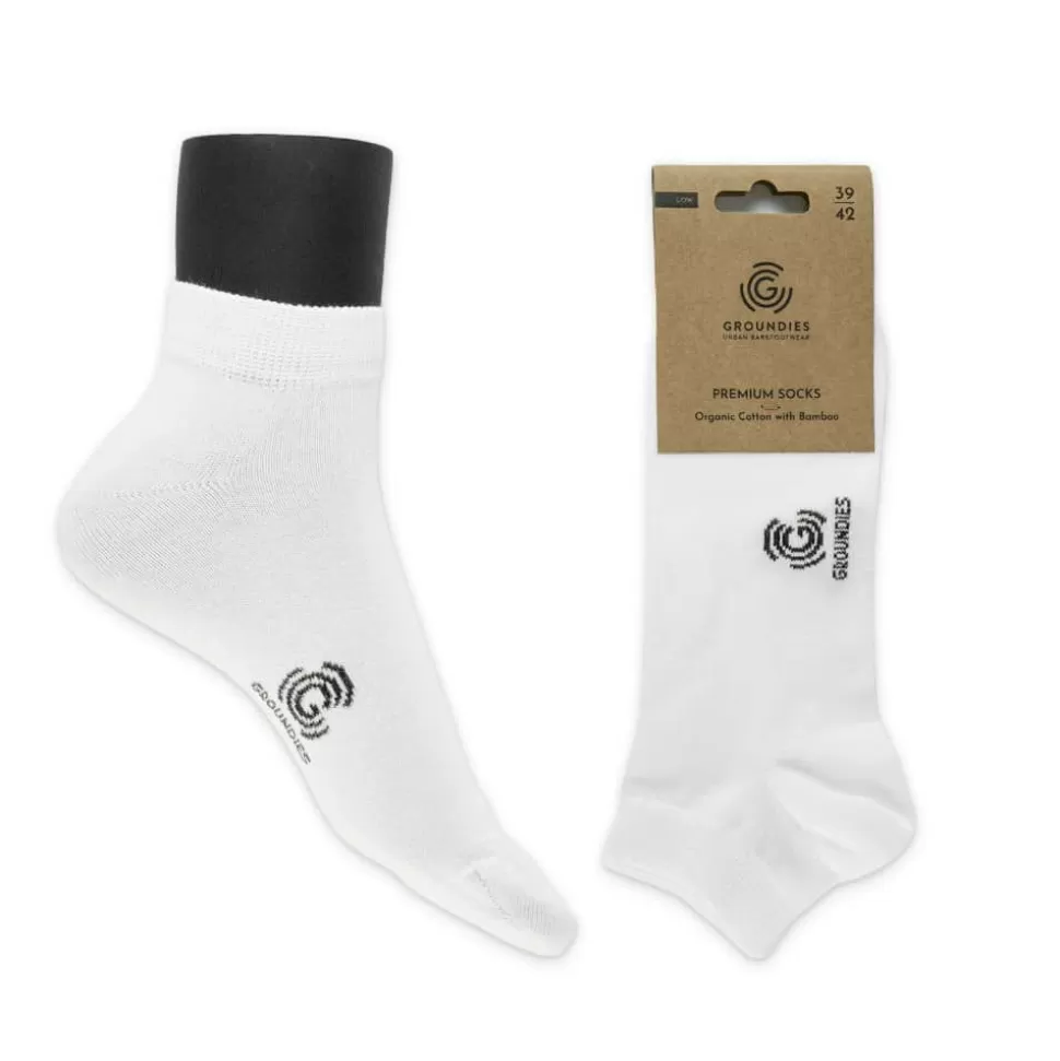 Groundies ® Premium-Socken Low Weis Hot