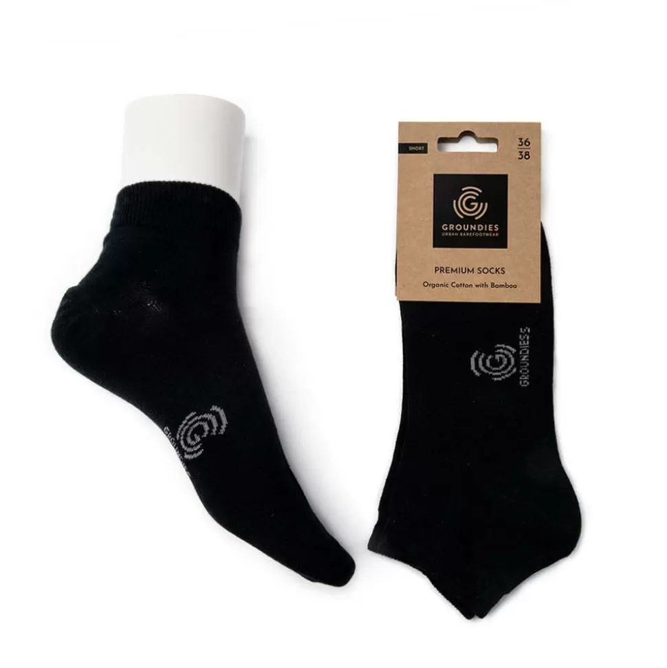 Groundies ® Premium-Socken Low Schwarz Discount